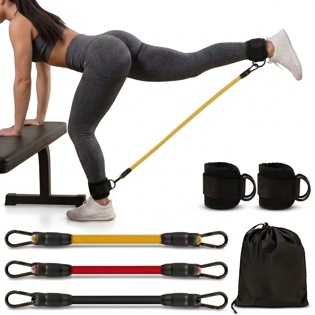 Yoga Fitness Resistance Band - 5-częściowy zestaw taśm oporowych na kostki