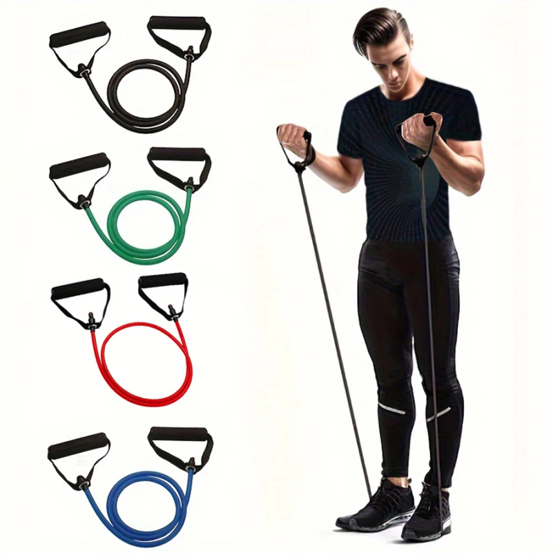 Yoga Fitness Resistance Band - 1 szt. 4-stopniowa taśma oporowa z