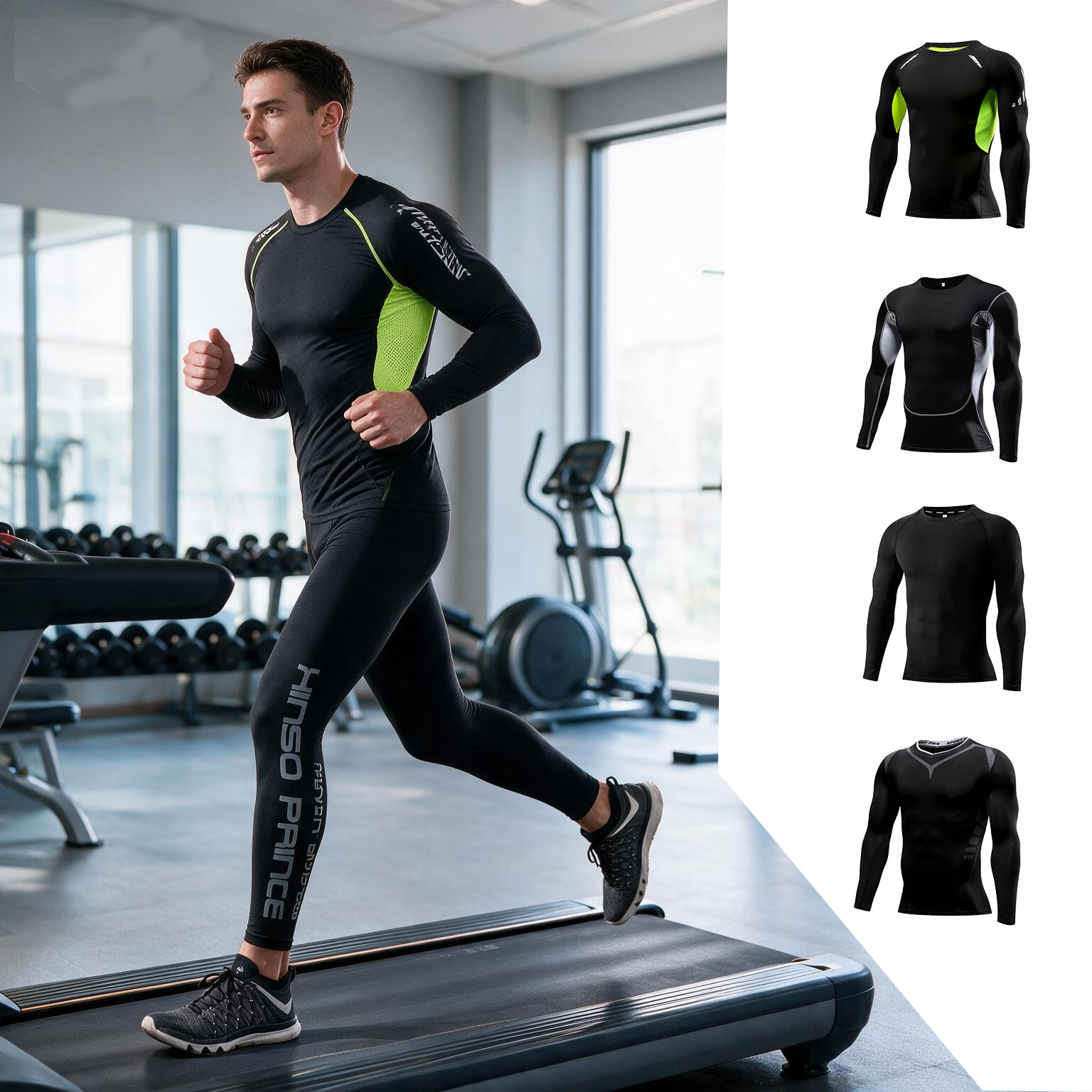 Męski komplet odzieży sportowe – Yoga Fitness Training recenzja i cena