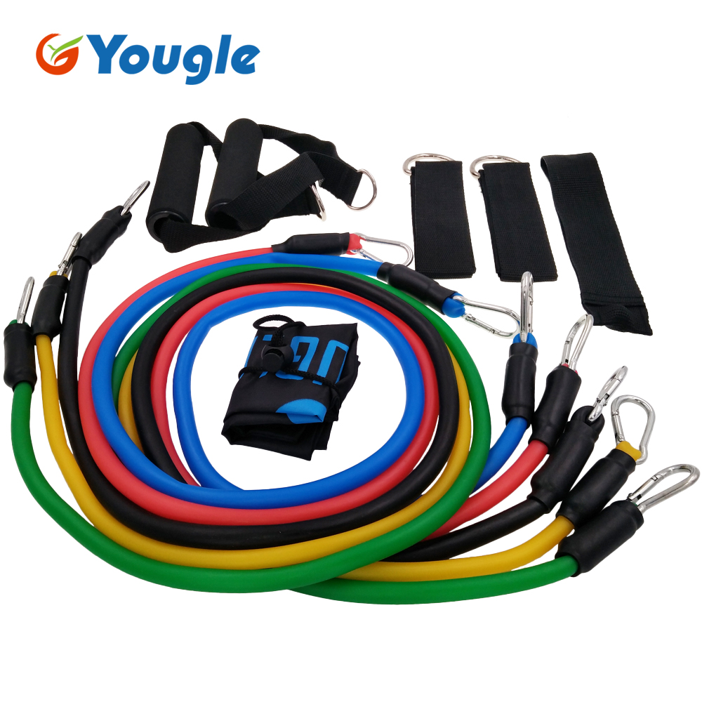YOUGLE-Taśmy oporowe lateksowe – Yoga Fitness Resistance Band recenzja i cena